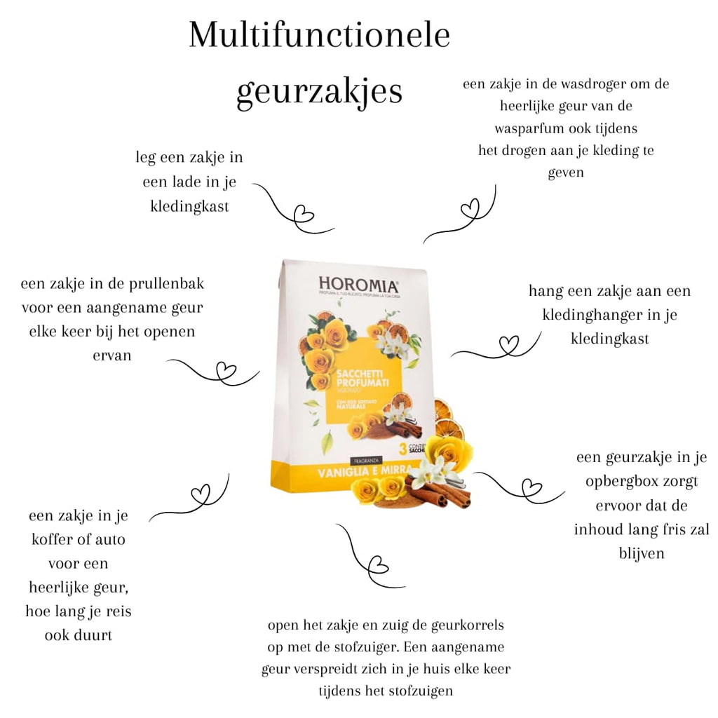 Geurzakjes Vaniglia e mirra