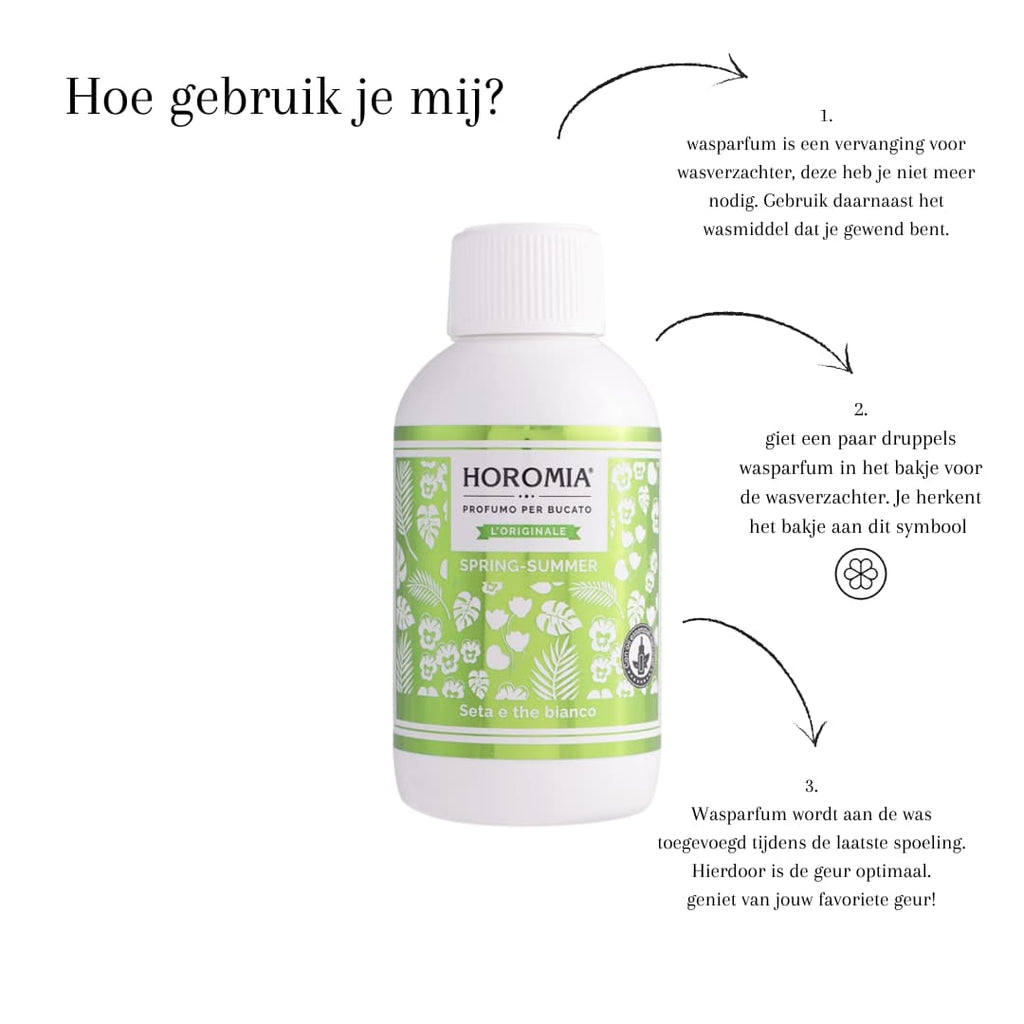 Horomia wasparfum spring-summer Seta e the bianco